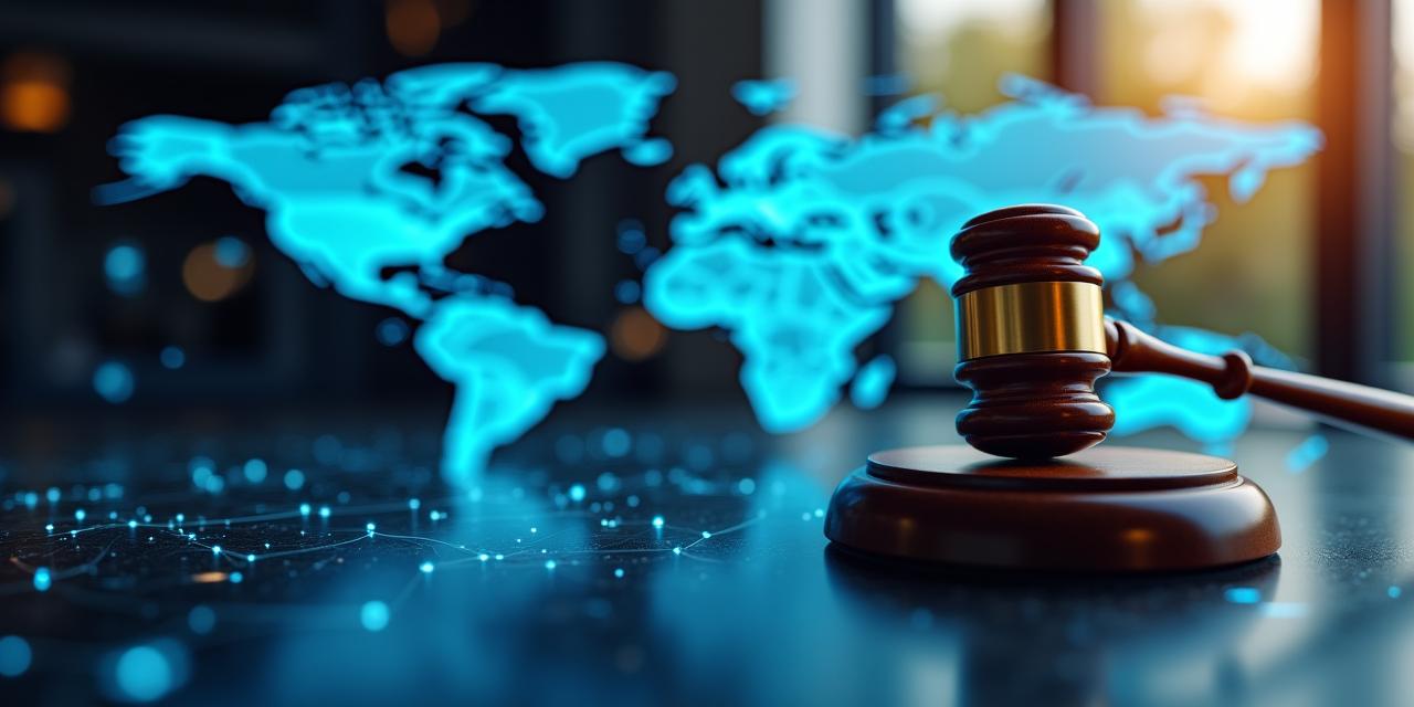 Abstract representation of global disruptions and contractual law
